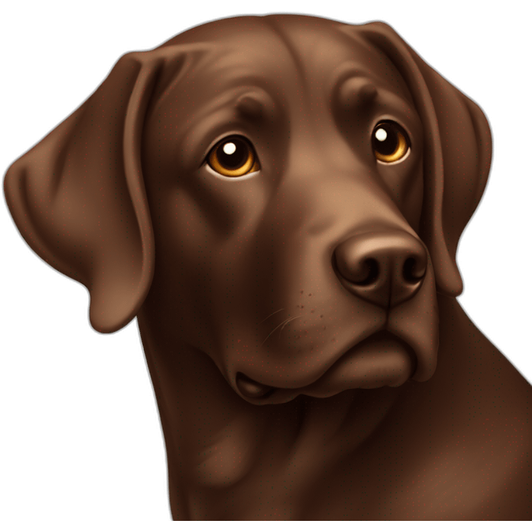 labrador chocolate emoji