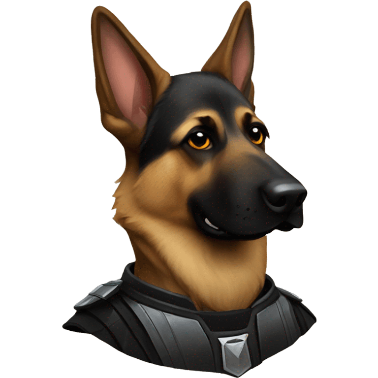 Darth Vader German shepherd  emoji