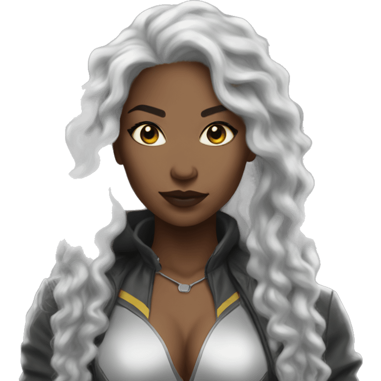 Storm marvel lightskin woman emoji