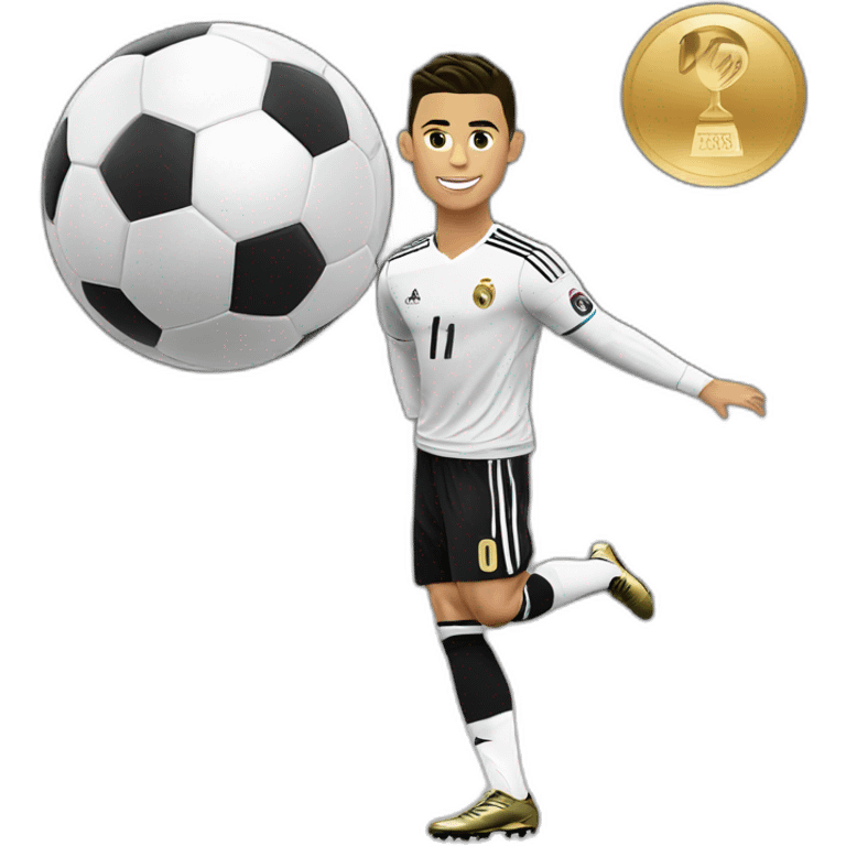 cristiano ronaldo,ballon dor emoji