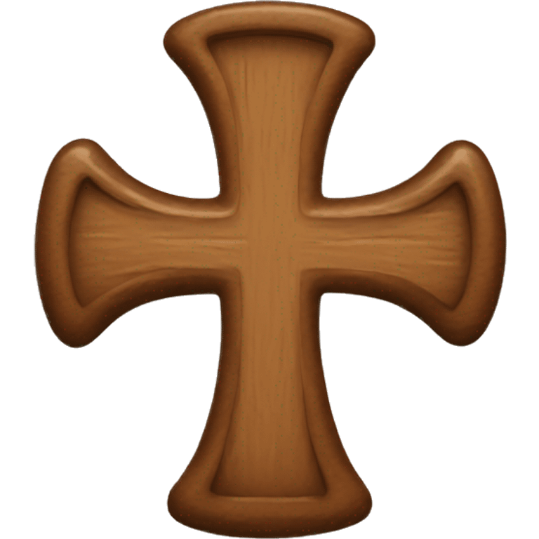 Brown cross emoji