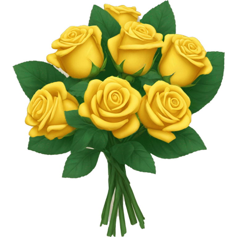 Bouquet of yellow roses emoji