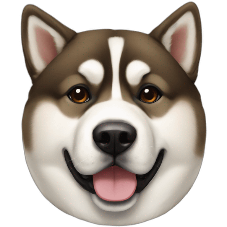 American akita inu with Sheppard emoji