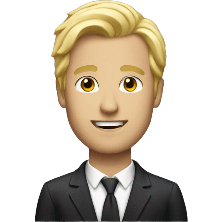 Rich blonde dude  emoji