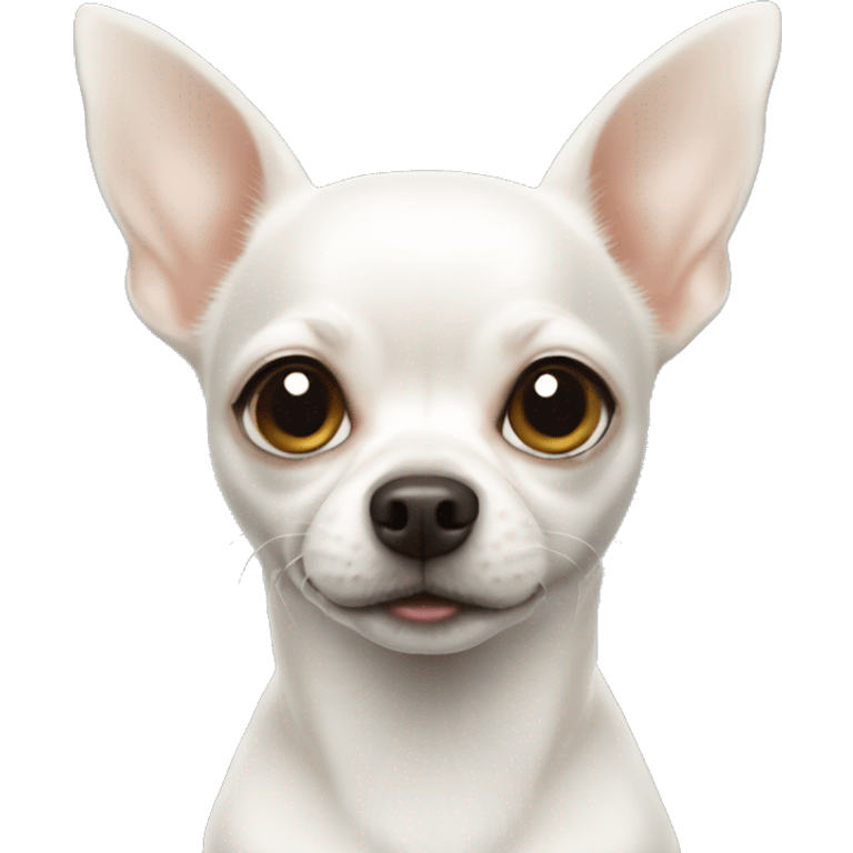 white chihuahua  emoji