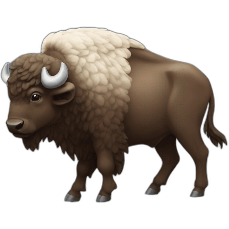 winged buffalo emoji