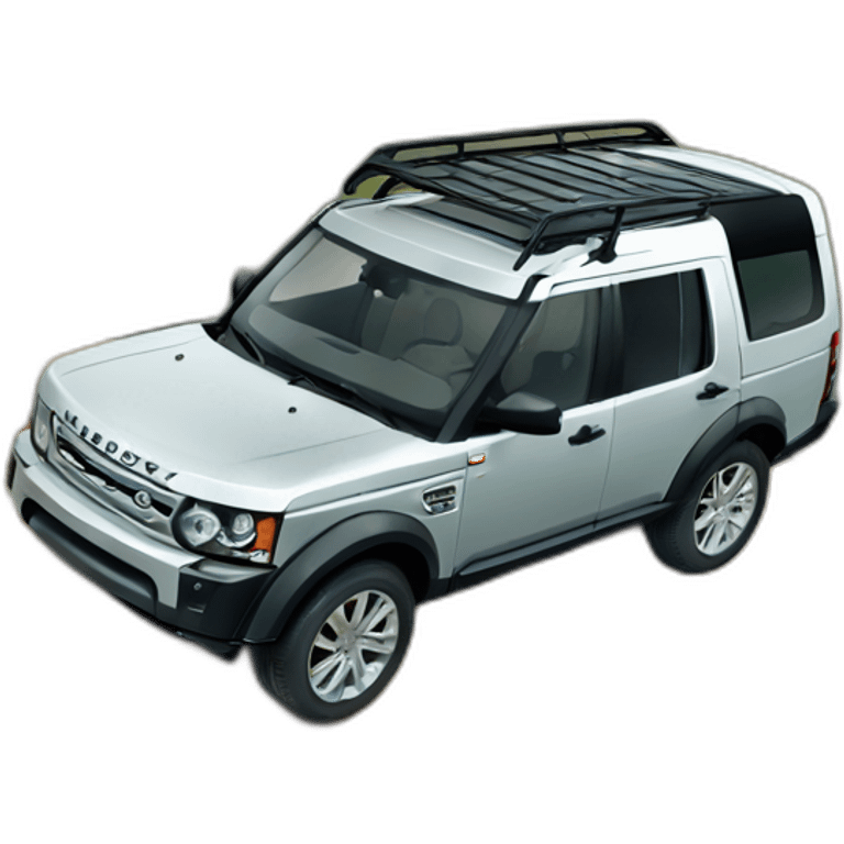 Land Rover discovery 4 on a mountain emoji