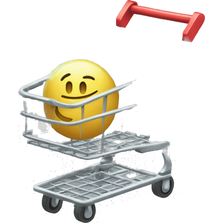 cart with sprankling shine emoji