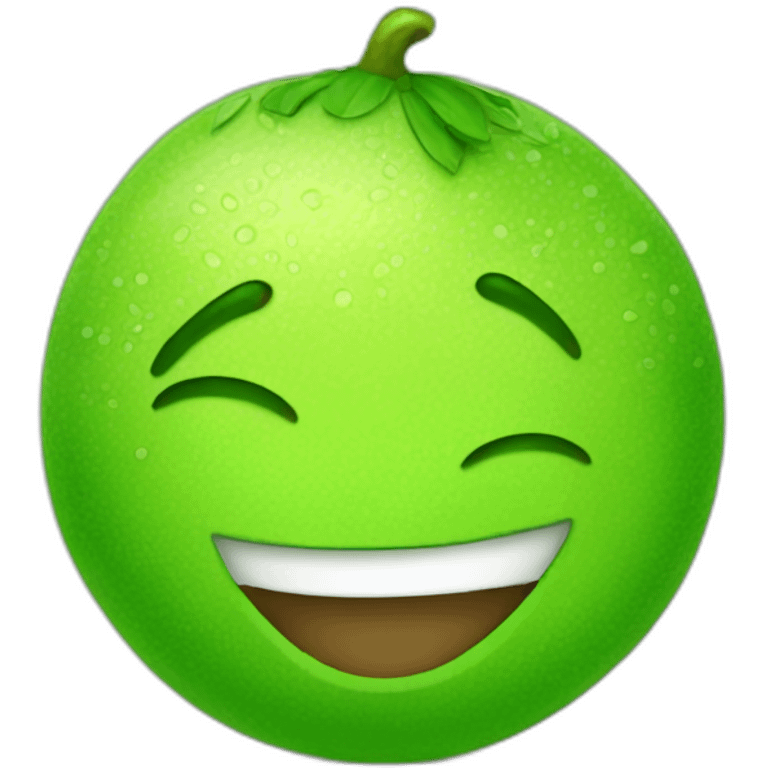 cute lime charcter emoji