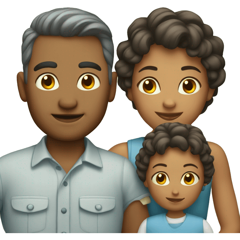 caucasian family of 4 emoji