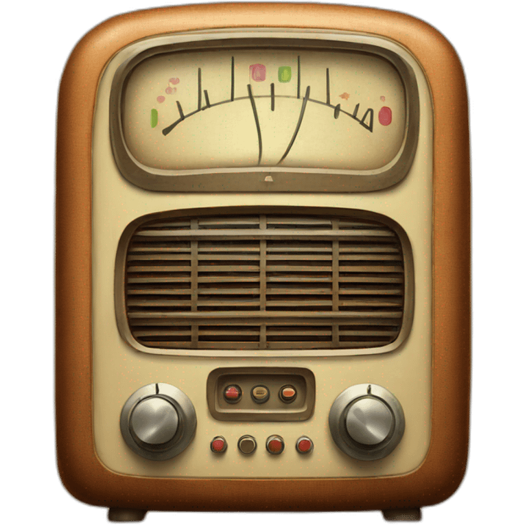 vintage radio emoji