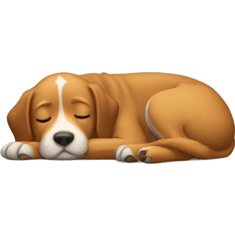 Dog sleeping emoji