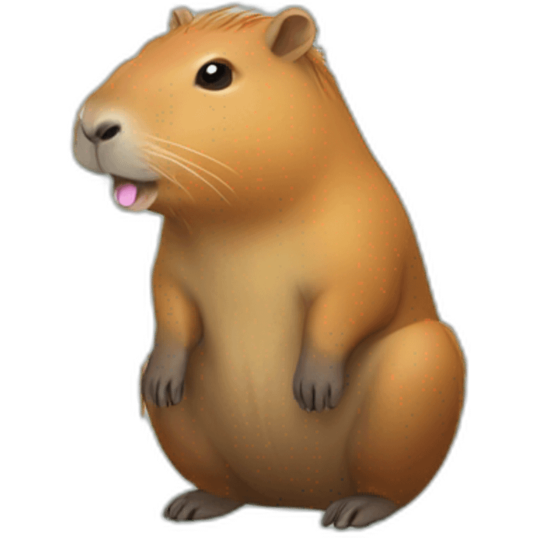 rainbow capybara emoji