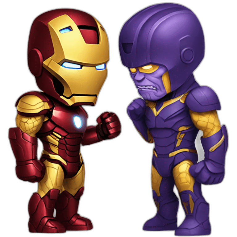 Ironman vs thanos emoji