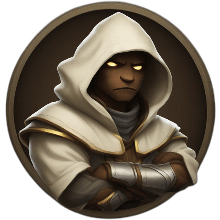 hooded jedi arms folded in world of warcraft emoji