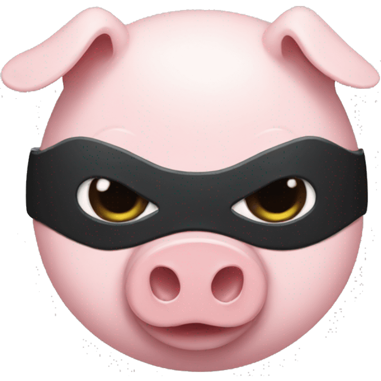 pig wearing batman suit emoji