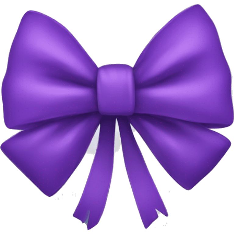 A purple bow emoji