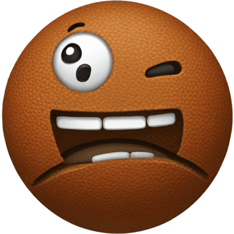 Brown ball emoji