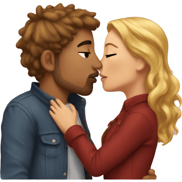 me and my boyfriend kissing emoji