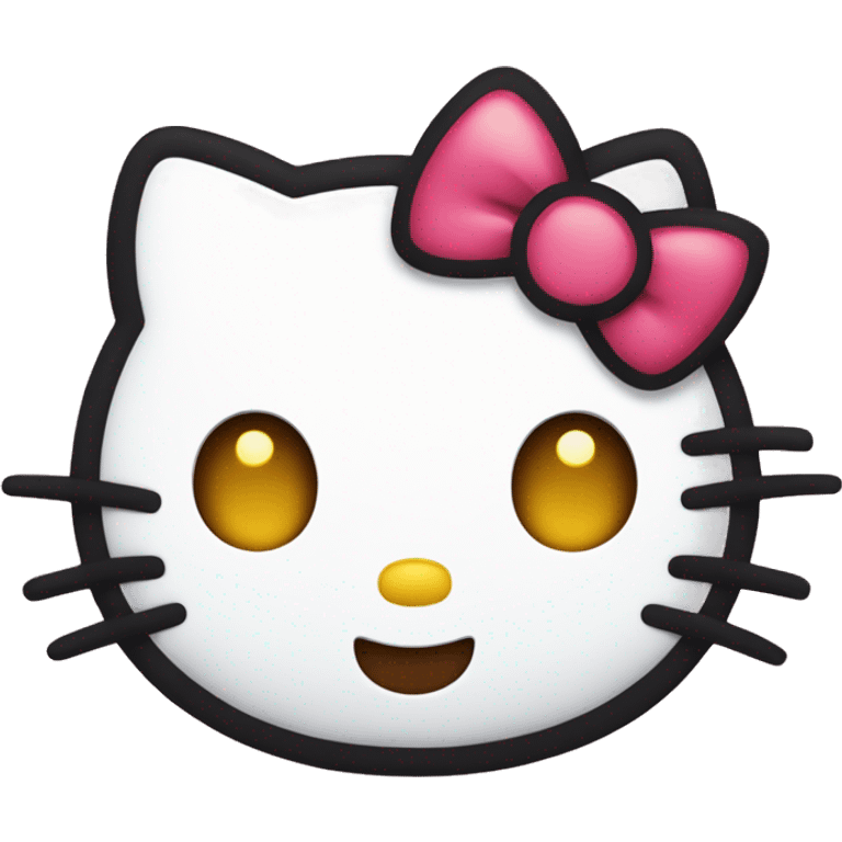 Hello kitty winking at you emoji