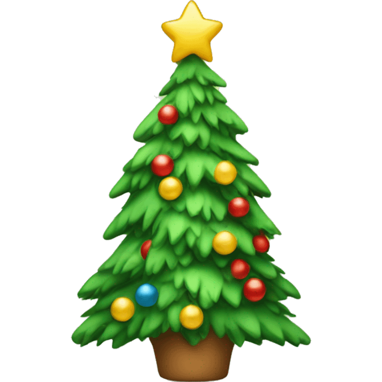 cute Christmas tree emoji