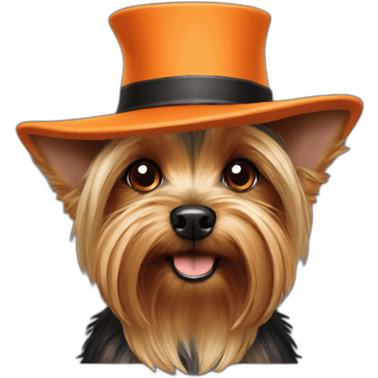 Yorkshire-terrier chapeau halloween emoji