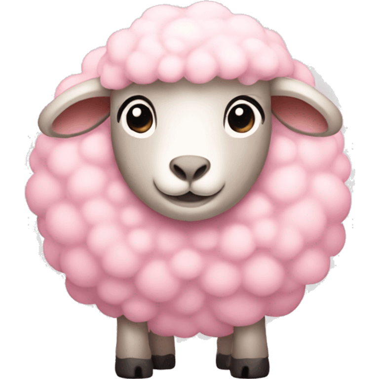 Light pink sheep emoji