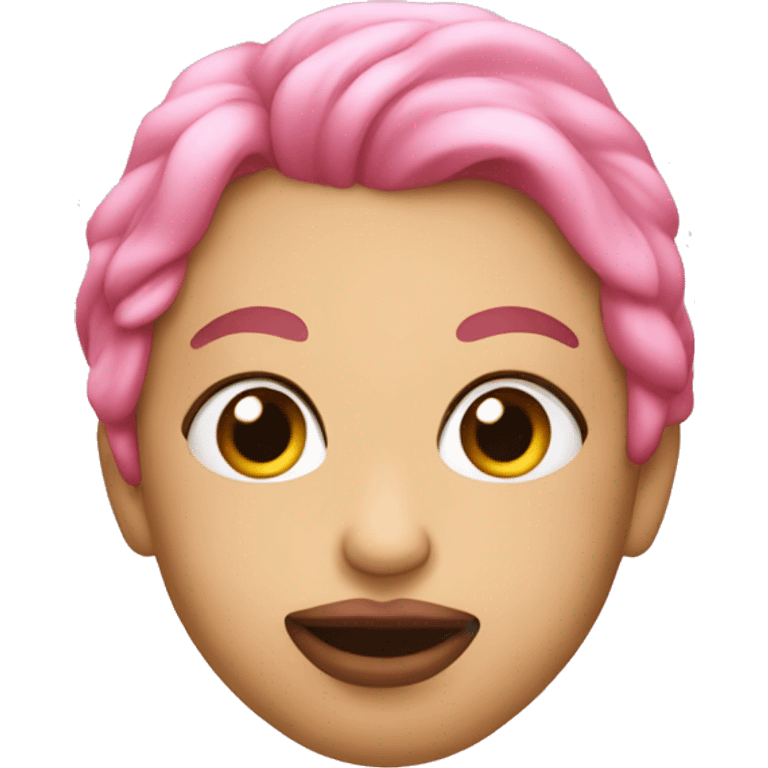 Beso rosa emoji