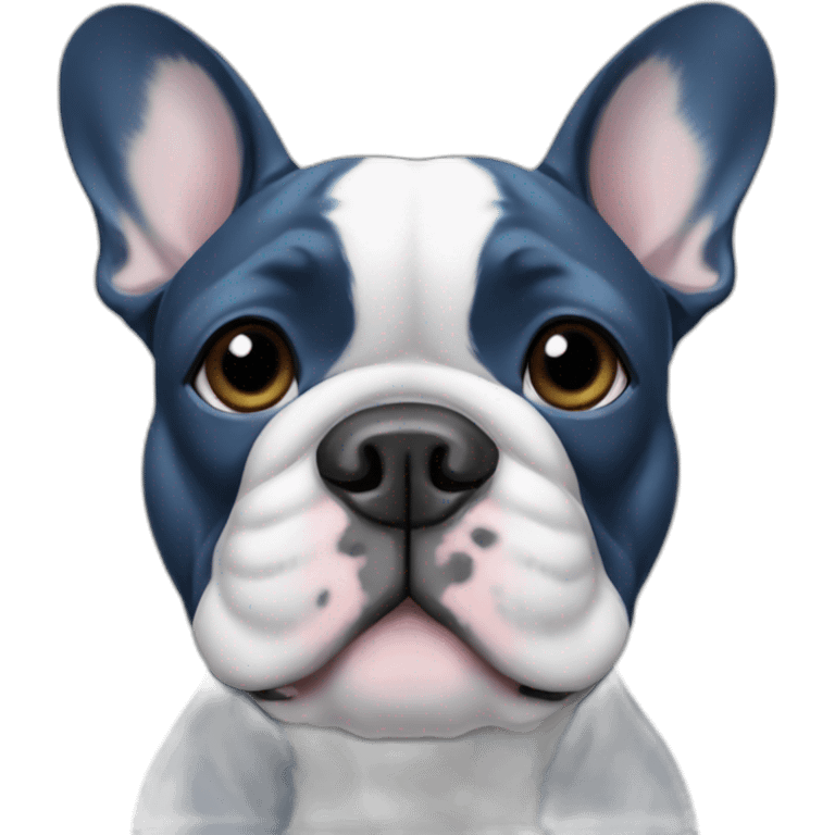 blue french bulldog emoji