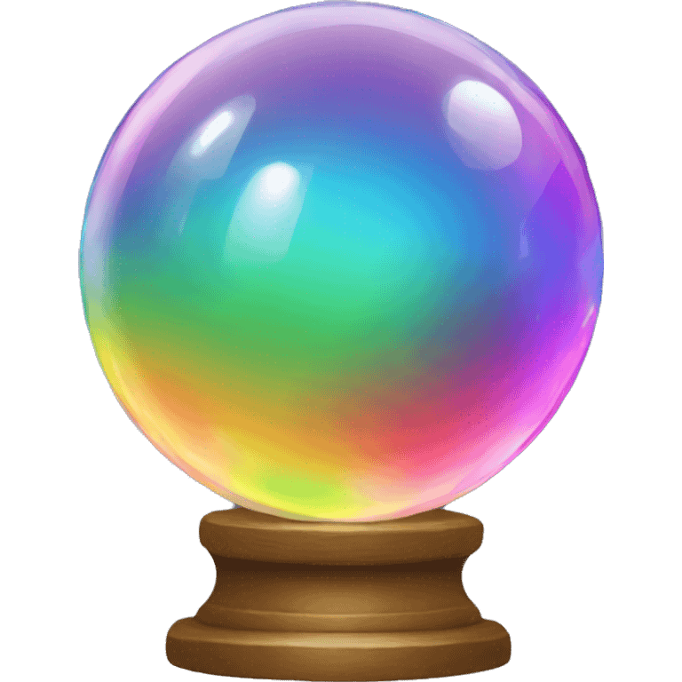 Rainbow crystal ball emoji