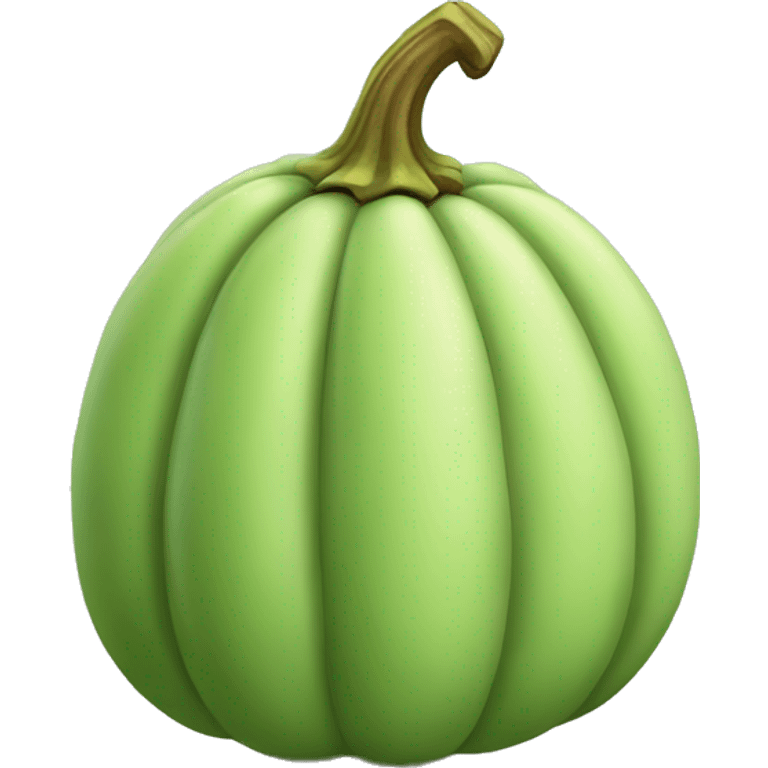 Pistachio green pumpkin emoji