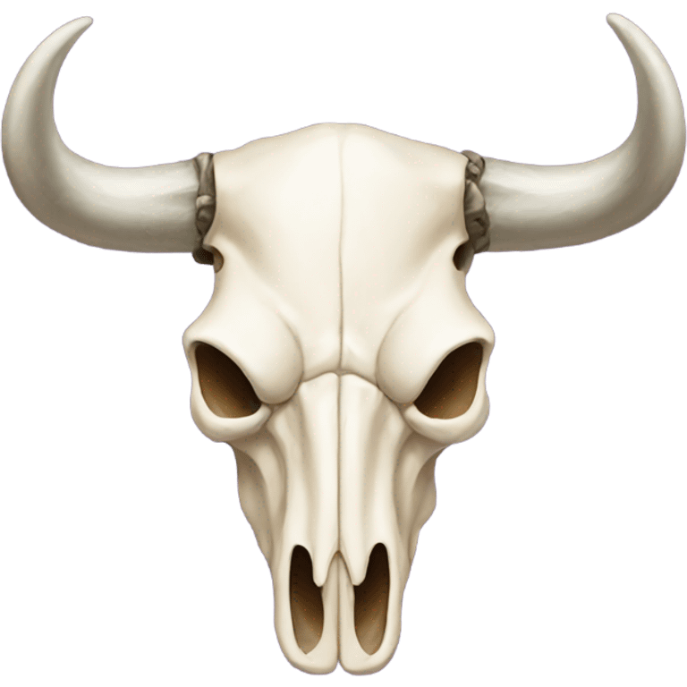 Cow skull bow emoji