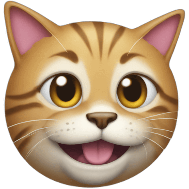 un chat avec une grosse bite emoji