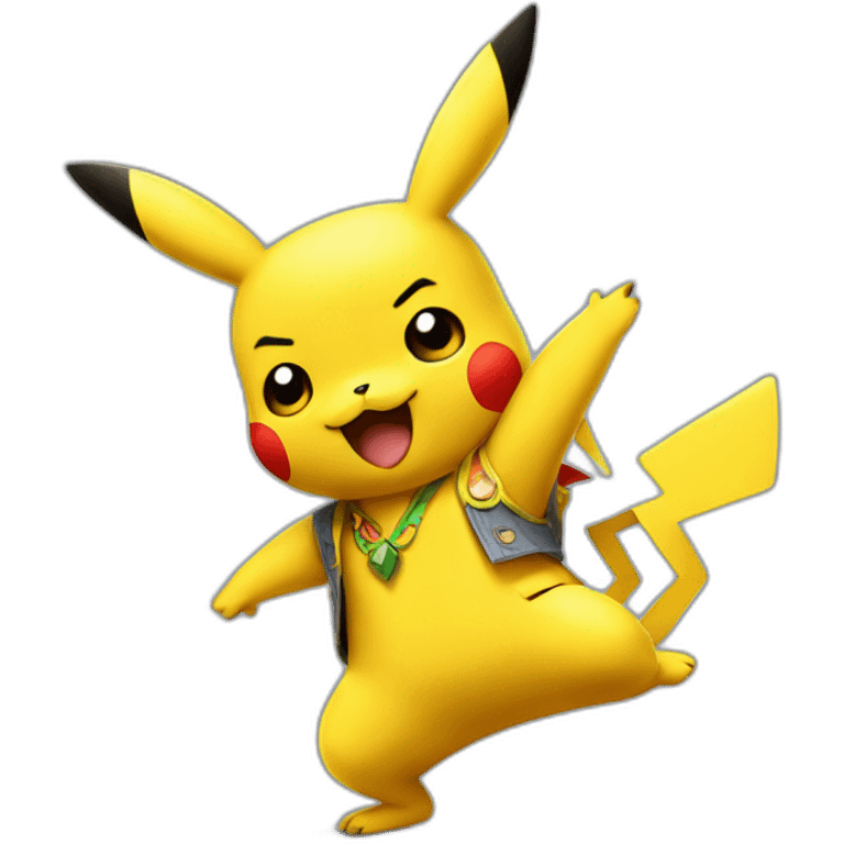 pikachu dancing salsa emoji