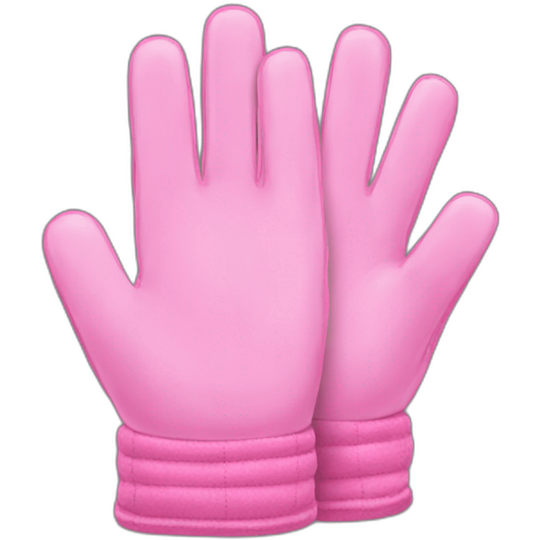 Guantes rosas emoji