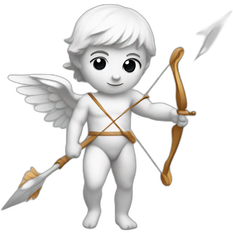 cupid with arrow white emoji