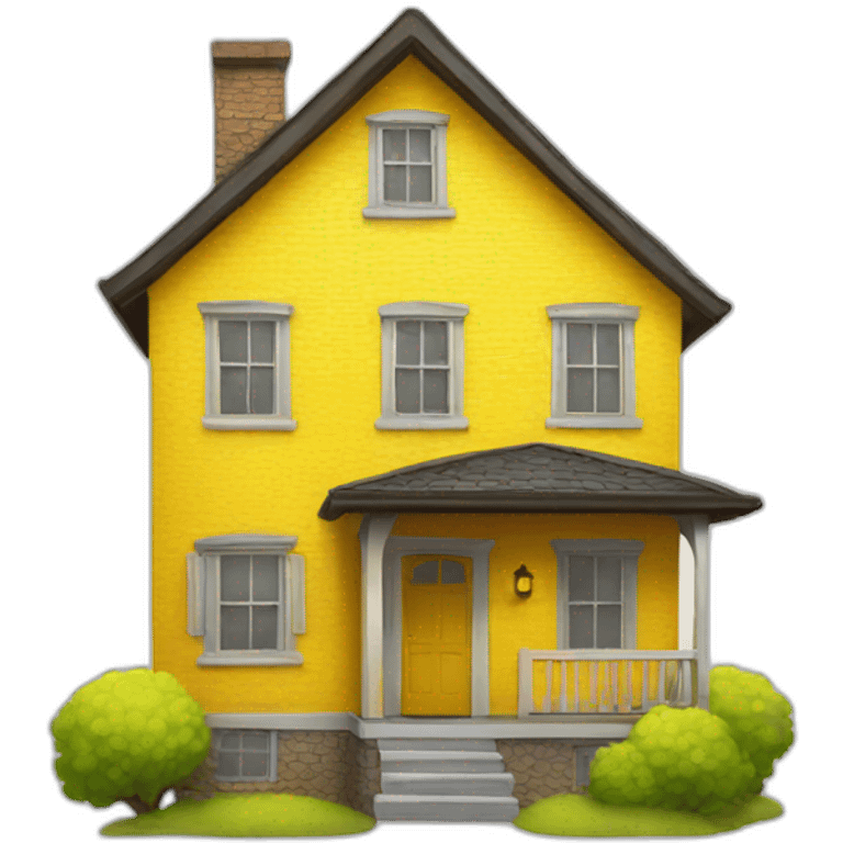 bright yellow home emoji