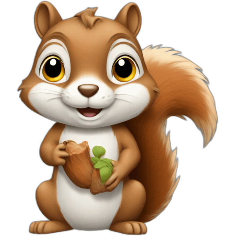 Squirrel working emoji