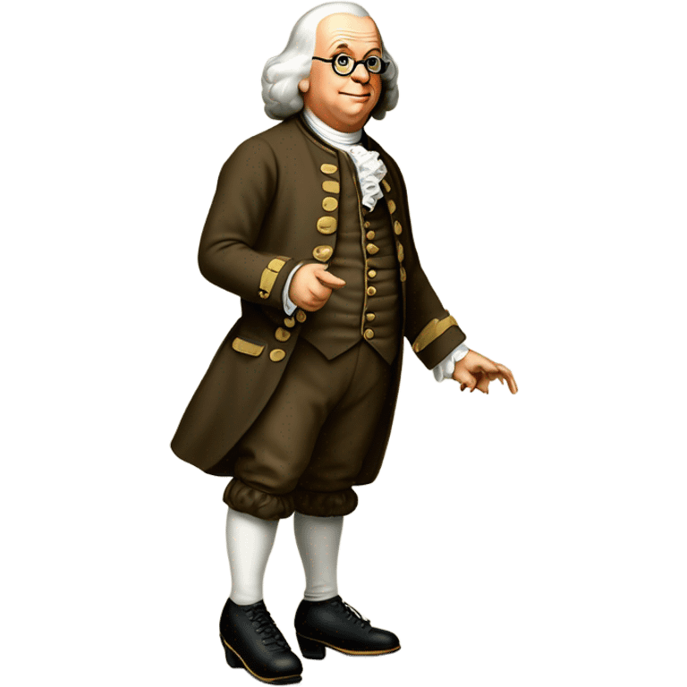 Benjamin Franklin roller skating emoji