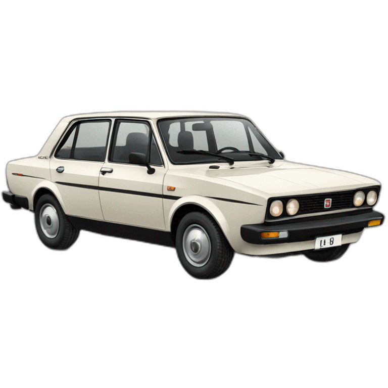 Fiat 130 4 door emoji