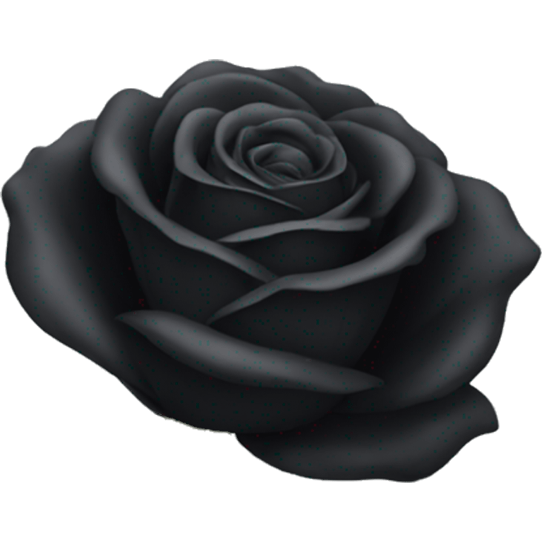 Black rose flower emoji