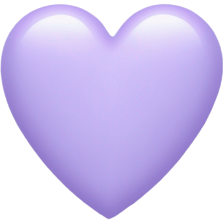 Pastel lavender heart  emoji