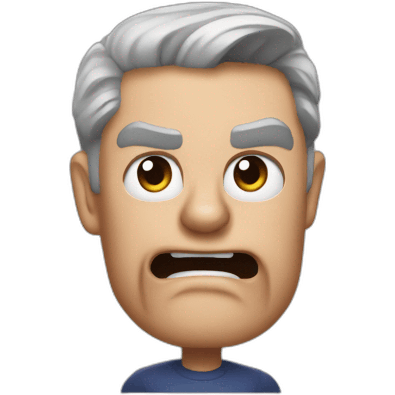 Jerome powell angry saying stop with his hand emoji