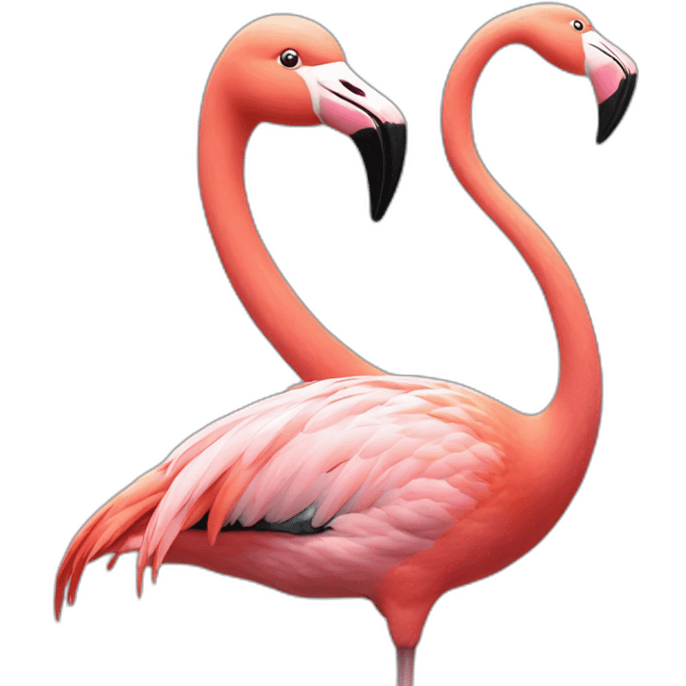 Flamingo-girl flying emoji