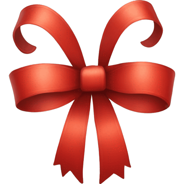 red christmas bow emoji