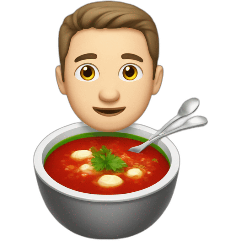 Zelenskiy eat borsch emoji