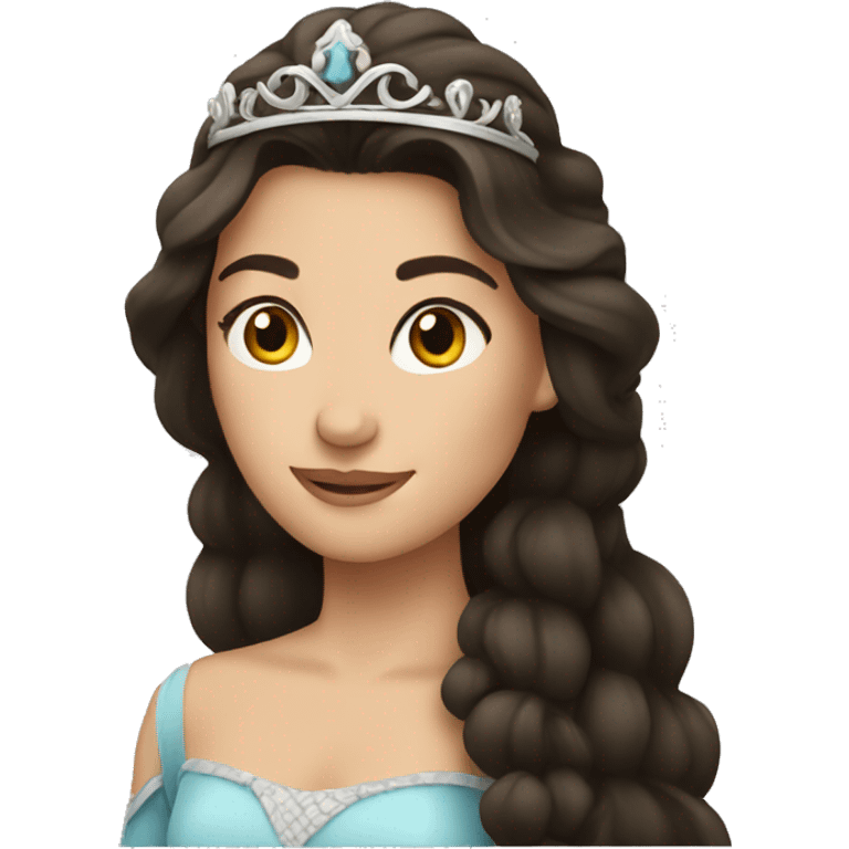 Brunette princess emoji