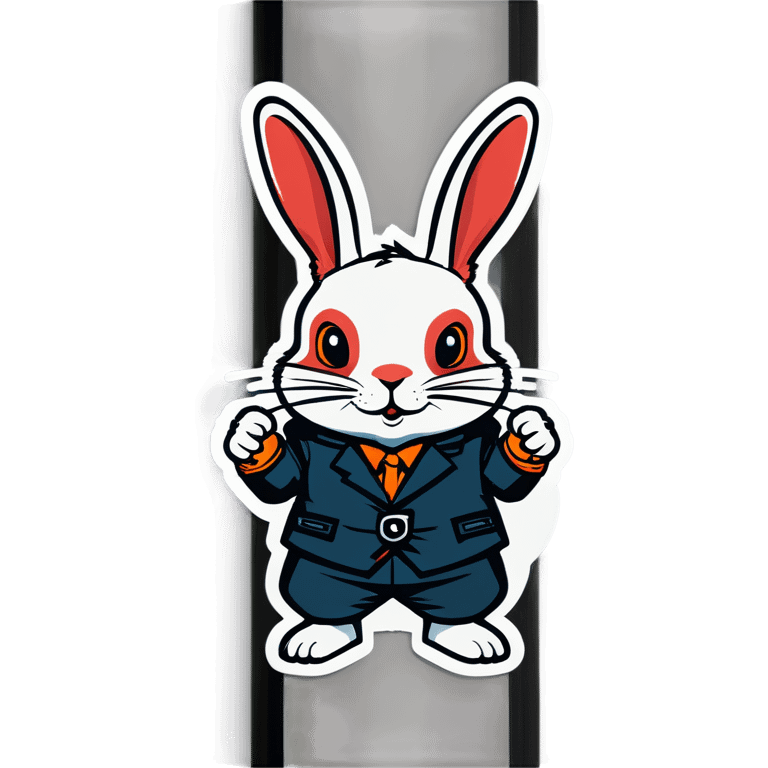 handcuffed rabbit emoji