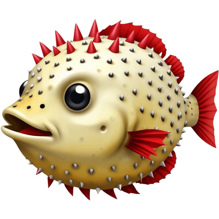 Arizona Cardinals PufferFish with Spikes emoji