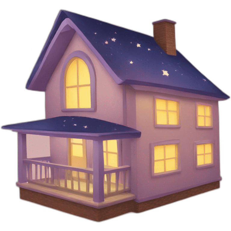 House in stars emoji